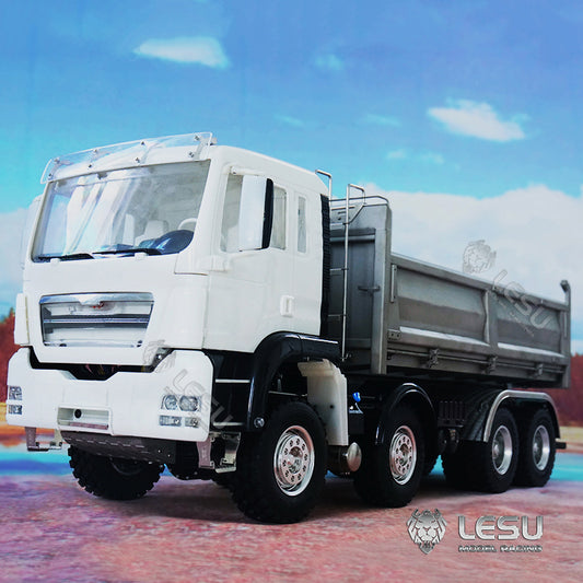 LESU 1/14 Metal TGS 8*8 Dumper Truck Construction Vehicle DIY Model with Light and Sound System Motor ESC Servo