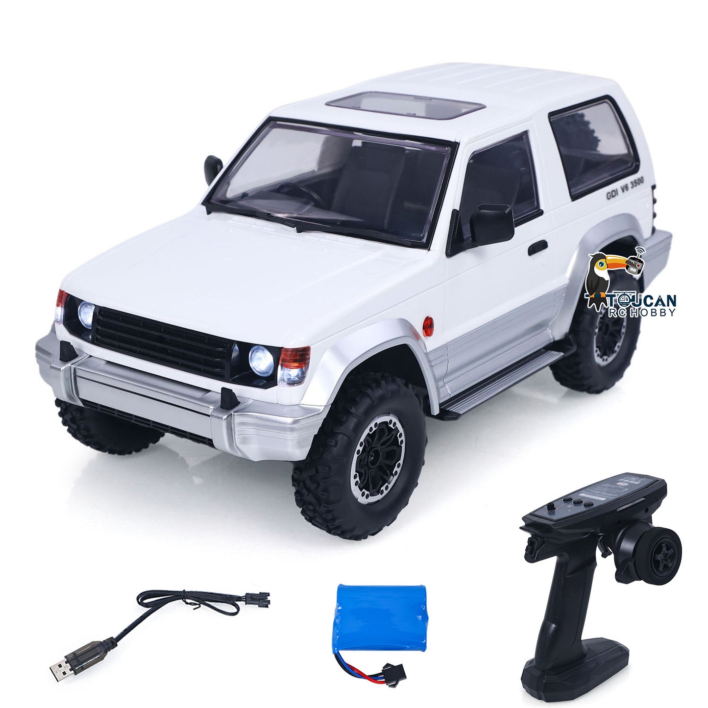 Plastic Shell 1/14 Remote Control Crawler LDRC LD1297S 4x4 RC Off Road Car 2Speed Gearbox Metal Gears 380 Brushed Motor RTR