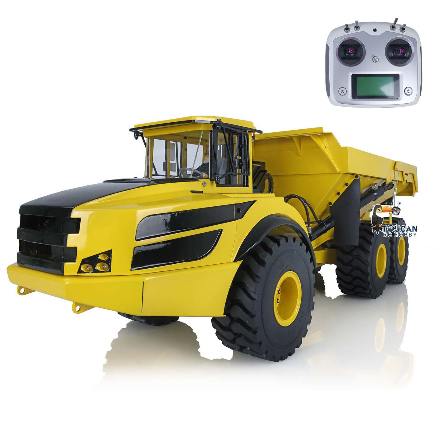 Remote Control 1/14 6x6 Metal Hydraulic lifting Articulated Truck A40G RC Dumper Toys Model Motor Servo Transmitter