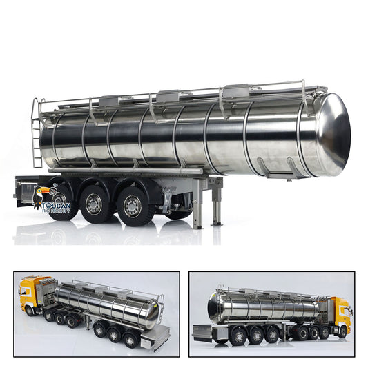 TOUCAN RC HOBBY ScaleClub 1/14 Metal 6*6 Semi-trailer Fuel Tank for RC Tractor Truck Transport Trailer Assembled and Un-painted DIY Models
