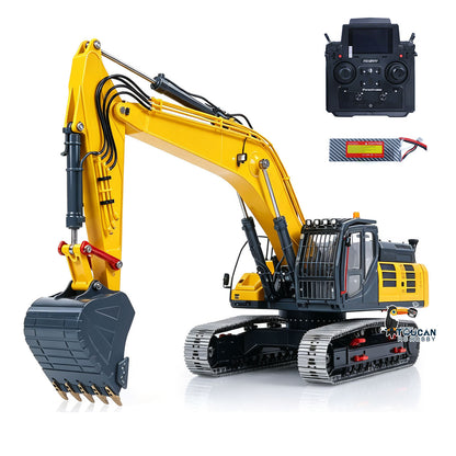 Metal LESU 1/14 Remote Control Hydraulic Tracked Excavator SK500 RC Digger 6CH Valve 3MAP Pump Brass Relief Valve Light System