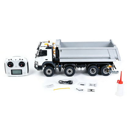 TOUCAN RC HOBBY JDMODEL RC Dump 1/14 Metal Hydraulic Dumper 8*8 Truck AWD W/ Hopper Cylinder Tube 2Speed Differential Axle Motor Servo ESC Radio