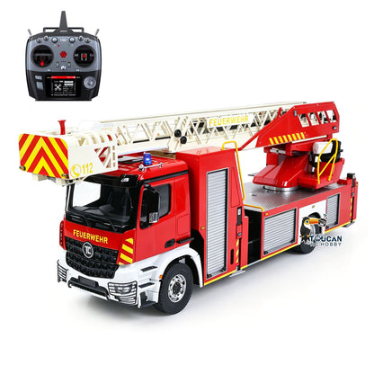 2Speed 1/14 4*4 Metal Chassis Electric Remote Control Lift Ladder Fire Truck RC Model Vehicle Radio No Battery Charger