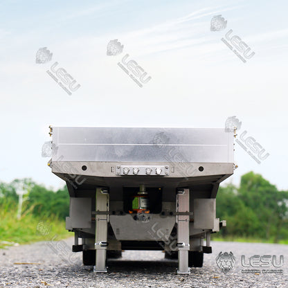 US Stock LESU Metal Trailer for 1/14 Radio Controlled Truck Hydraulic Dumper Car Model W/ Relief Valve Motor ESC Pump Oil Tank