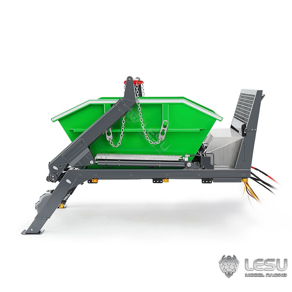 LESU A0016 Metal Bucket for 1/14 Remote Control Hydraulic Swing Arm Garbage Truck Z0066/ TGS Z0068 4x4 Skip Loader Model for RC Enthusiast