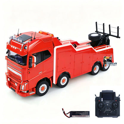 TOUCAN RC HOBBY  8X4 Metal 1/14 RC Road Rescue Truck RTR 2Speed Model Car Flysky Paladin PL18EV Lite Radio Battery Smoke Light Sound