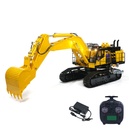 1/8 Scale PC1250 RC Hydraulic Excavator Metal Heavy Duty Construction Vehicle  Assembled and Painted Light System