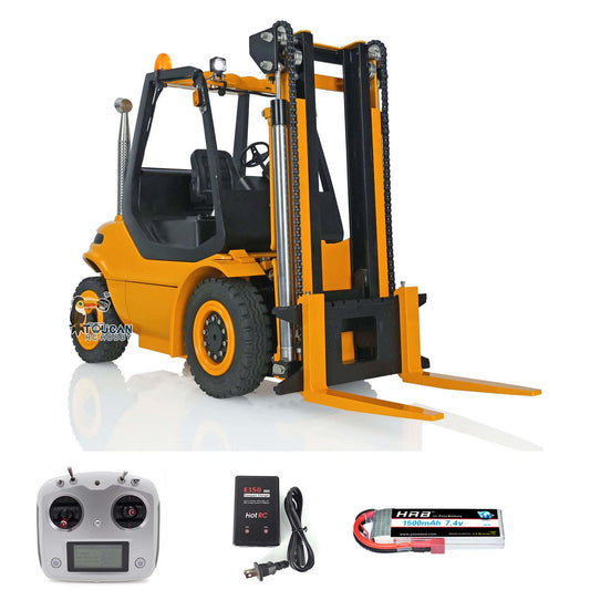 TOUCAN RC HOBBY US Stock LESU Hydraulic RC Forklift Truck 1/14 Radio Control Transfer Car RTR Truck