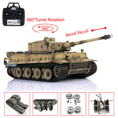 Full functional Henglong 3818 Pro RC tank built in steel driving gearbox metal tracks road wheels realistic smoke IR BB firing system
