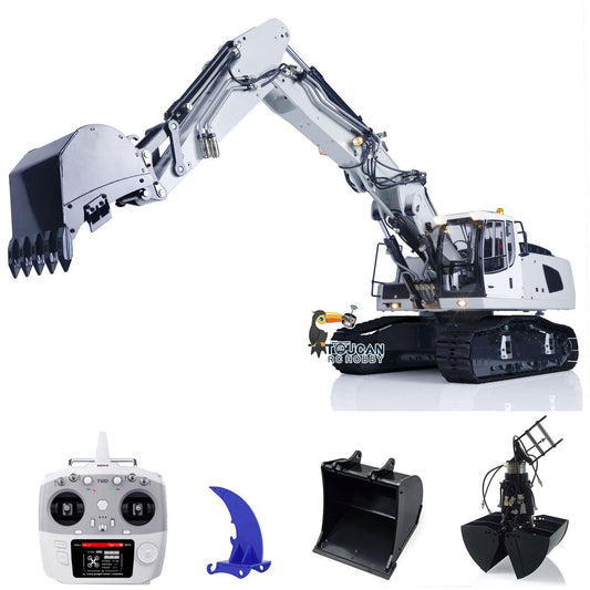 MTMODEL 1/14 946-3 Tracked RC Hydraulic Excavator Metal Assenmbled Painted Heavy Machine Clamshell Bucket Ripper T12D Model