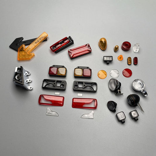 Plastic Tail Light Housing Warning Rear Lamp Shell for DIY TAMIYA 1:14 Remote Control Tractor Truck Model Vehicle Car Upgrade Parts