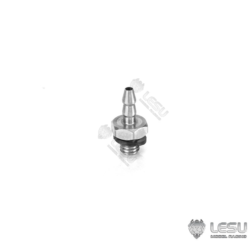 LESU Metal Straight/Curved M3 M2 Nozzle M3 Oil Nozzle Plug for 1/14 RC Hydraulic Construction Vehicle Dumper Truck DIY Model
