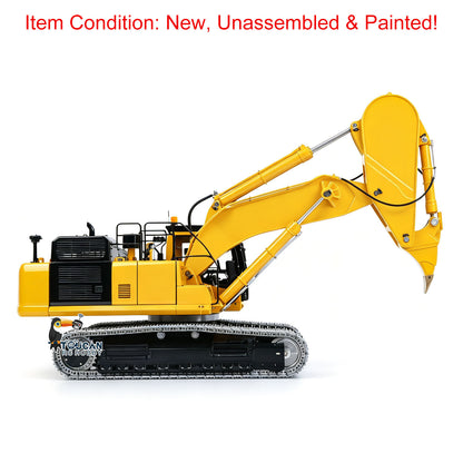 TOUCAN RC HOBBY LESU PC500 1/14 Metal Hydraulic RC Crawler Excavator B0020 Remote Control Rock Arm Digger KIT Model with Brushless Motor ESC Light 3CH Valve