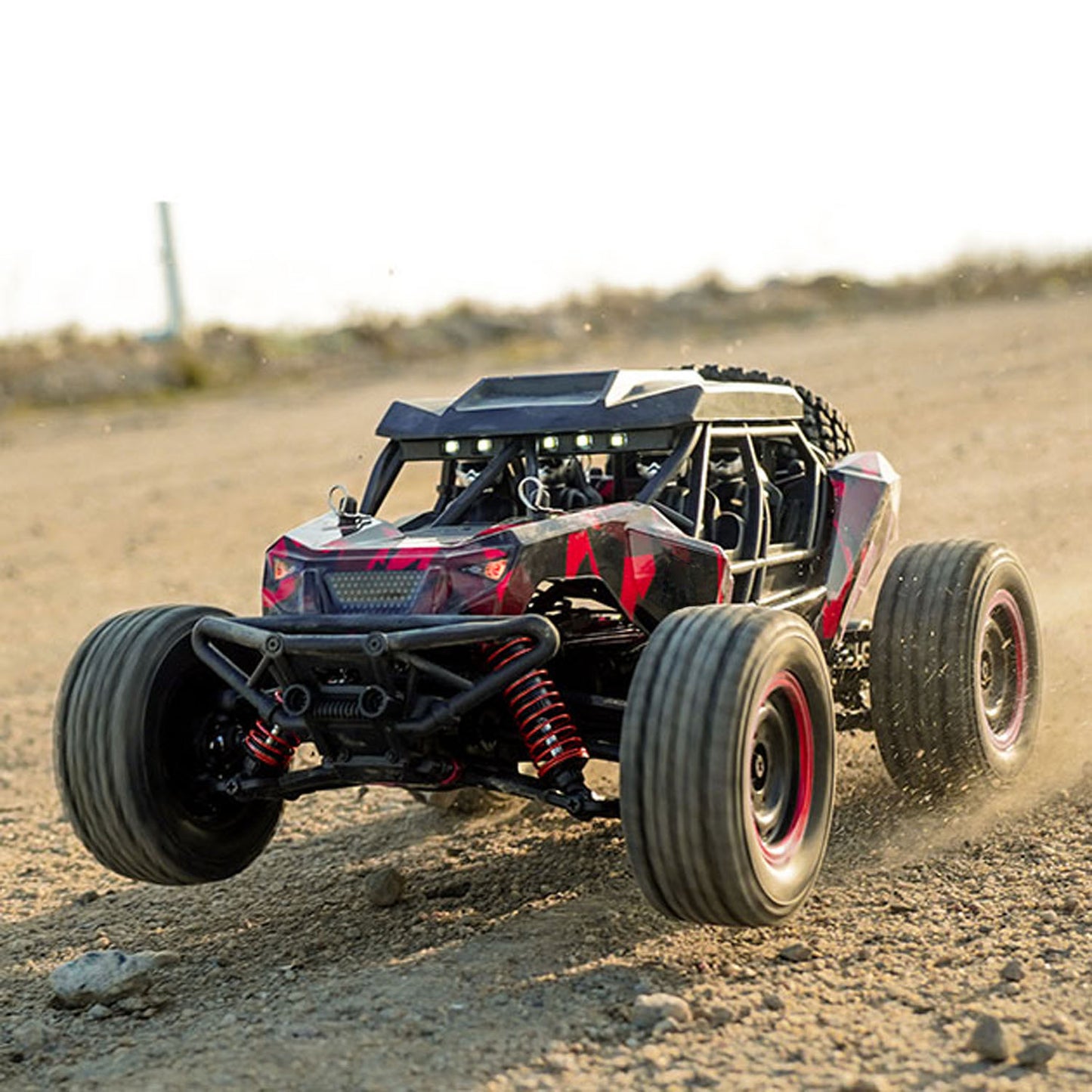 US Stock SCY 16106 1/16 Remote Control Off-Road Car AWD RC Electric Desert Truck Light System Charging Protection RC390 Motor 30A ESC