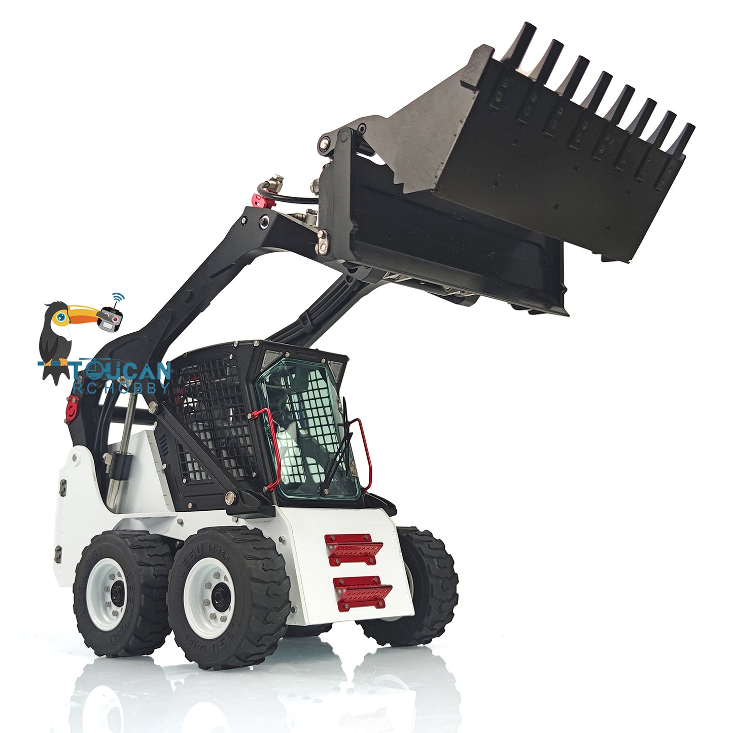TOUCAN RC HOBBY LESU Aoue-LT5H 1/14 Metal RTR RC Wheeled Skid-Steer Loader A0008 Hydraulic Construction Vehicle Sound Light for Adult