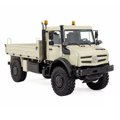 LESU U4023 1/14 Metal RC Off Road Vehicle Kit Non-Hydraulic All Terrain Light Truck Detachable Steel Cargo Bed 3 Speed Transmission Differential Locks Light Sound System for Hobby Collectors
