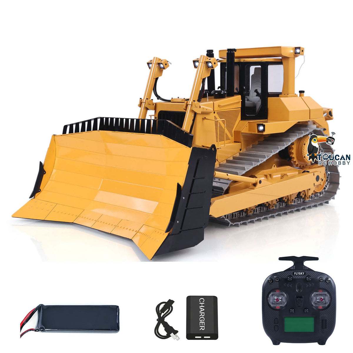 TOUCAN RC HOBBY US Stock JDModel 1/14 RC Bulldozer DXR2  JDM-98 Ultra- Metal RTR