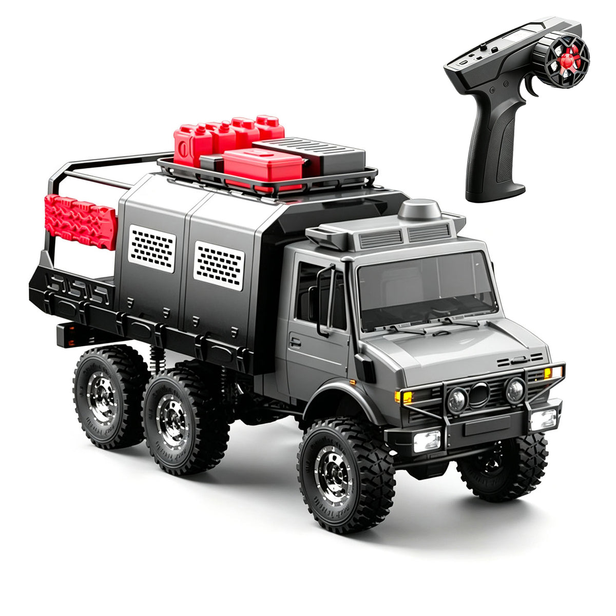 TOUCAN RC HOBBY JJRC C8823C 1/12 6x6 RC Crawler Car Remote Control Off Road Rock Climbing Truck 2 Speed Gearbox LED Lights 370 Brushed Motor