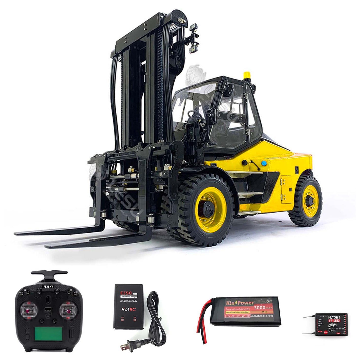 LESU 1/14 RTR Hydraulic RC forklift Aoue-LD160S for Truck Painted Assembled Model W/ Openable Door Sound Light System