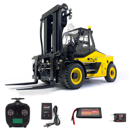 LESU 1/14 RTR Hydraulic RC forklift Aoue-LD160S for Truck Painted Assembled Model W/ Openable Door Sound Light System