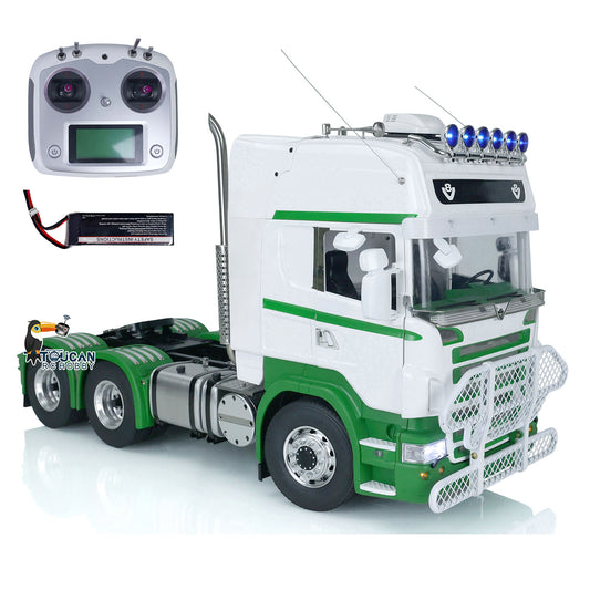 1/14 TOUCAN RC Tractor Truck for 6x6 Remote Control Cars Metal Chassis Sound Light Front Bumper