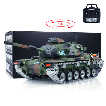 IN STOCK Tongde M60A3 1/16 RC Tank Remote Control Infrared Battle Panzer Camo Lights Painted Assembled Hobby Models Optional Version