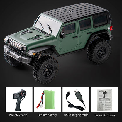 1:18 4*4 RC Simulation Rock Crawler Car C8801 2.4G Wireless Control Off Road Vehicle RTR Crawler Brushed Motor ESC LED Lights
