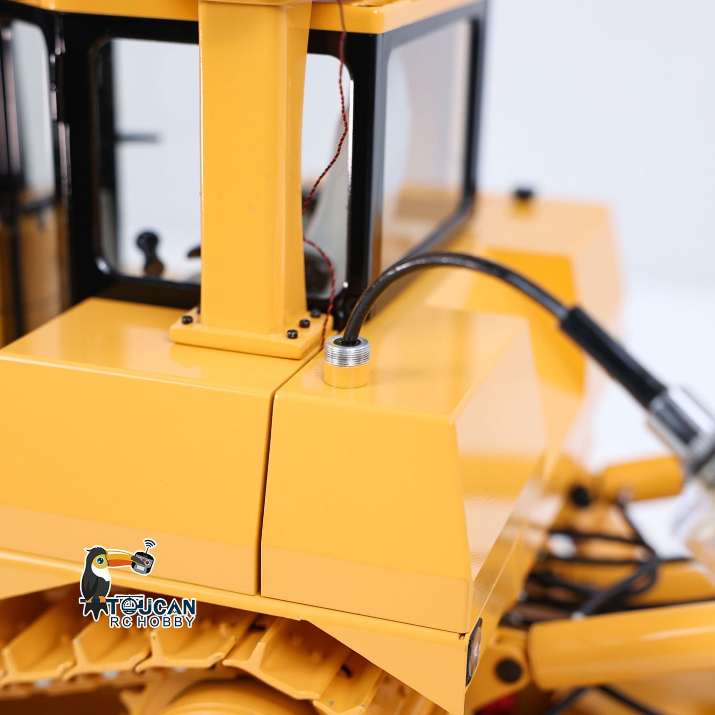 JDModel 1/14 Metal RC Hydraulic Bulldozer DXR2 Remote Controlled Earth Moving Machine Model JDM-201 New Sound System Light ST8 Remote Controller Motor