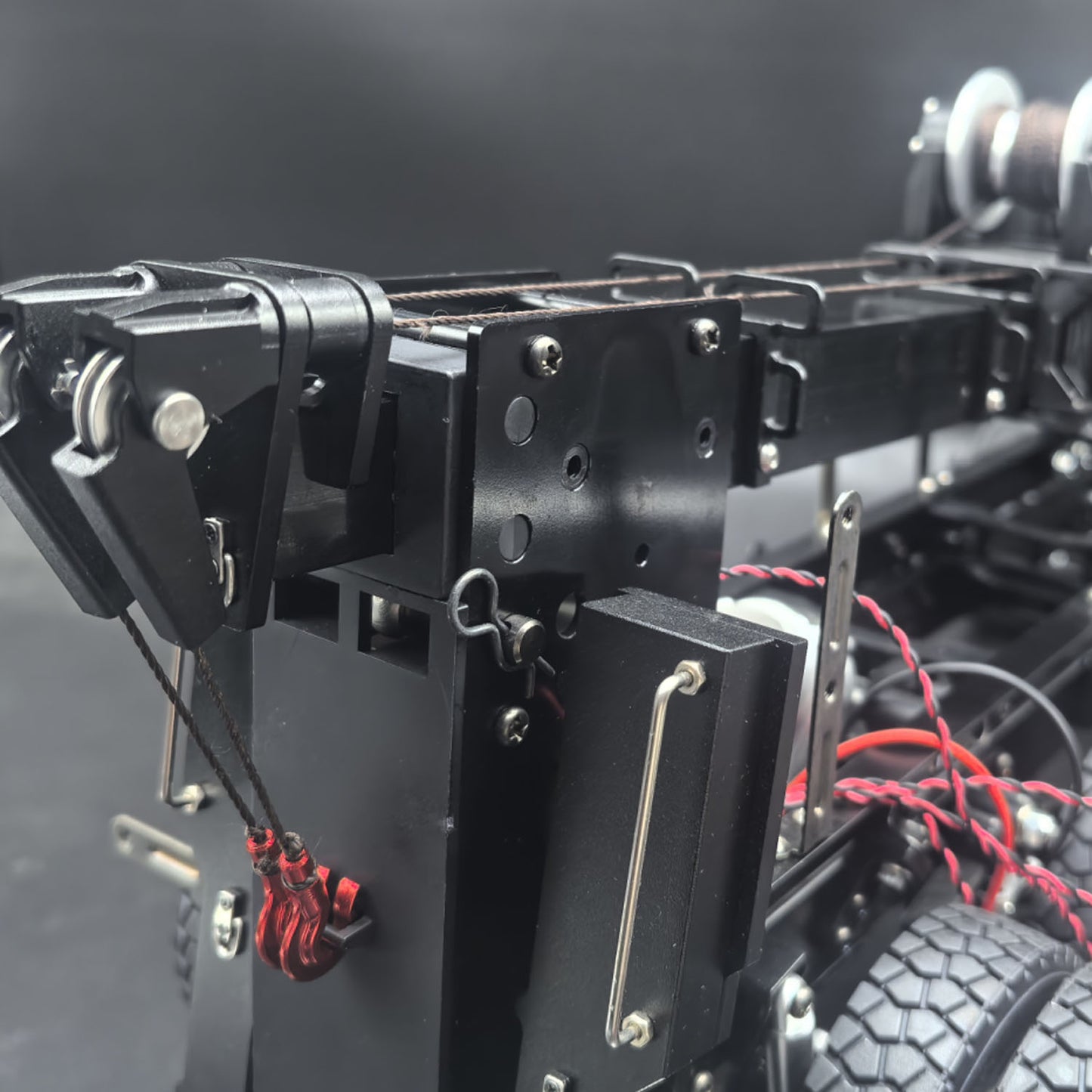 US Stock Degree Optional Upgraded Parts for 1/14 TAMIYA Remote Control Wrecker Tow Truck FH16 56362 NO Electric Linear Actuator DIY Model