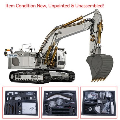 LESU LR945 1/14 Metal RC Hydraulic Excavator B0016 KIT Remote Control 7CH Valve Digger Model Ideal for Assembly Hobbyists