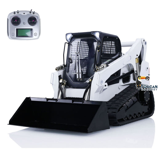 Fast Free Shipping 1/14 RC Hydraulic Skid-Steer Tracked Loader SM770 Remote Control Car Light Sound
