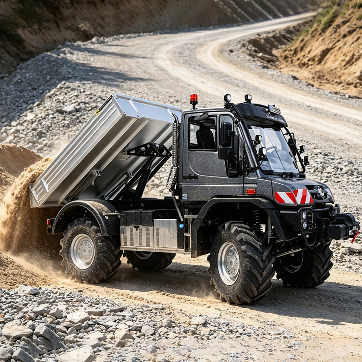 TOUCAN RC HOBBY Kabolite 5501 1/14 Metal RC Crawler Electric Lifting ATV Off Road Truck Lorry 4X4 Axle Differential Lock 2-Speed Transmission Light Sound System