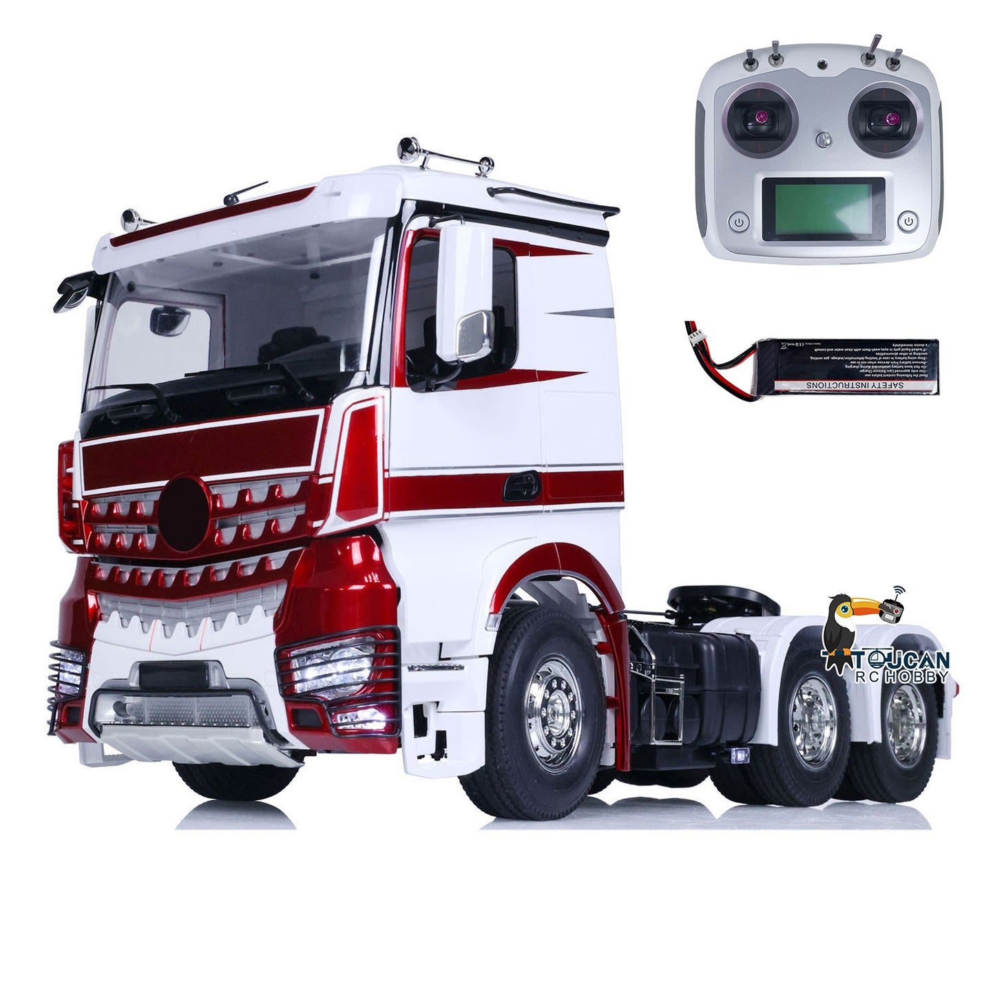 In Stock Customized Toucan Hobby 1/14 6x4 RC Tractor Truck 3363 Remote Control Car Painted Assembled Model Lights Optional Versions