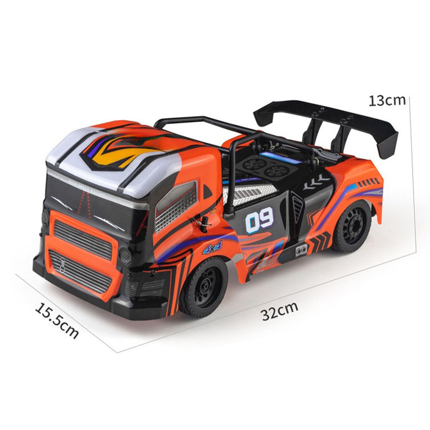 US Stock 12.6 Inches PVC Shell SCY 16304 1/16 AWD Remote Control Drift Car RC Model Vehicle 380 Brushed Motor 30A ESC Ball Bearing RTR