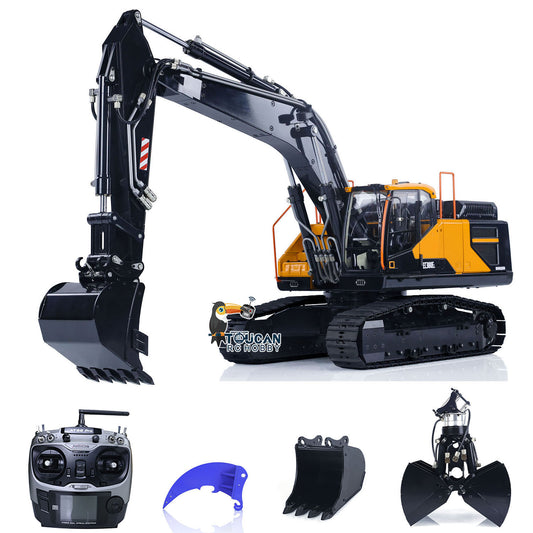 IN STOCK MTM Metal 1/14 2 Arms Remote Control Hydraulic Excavator EC380 RC Diggers Assembled and Painted Vehicle Car Model Heavy Machine