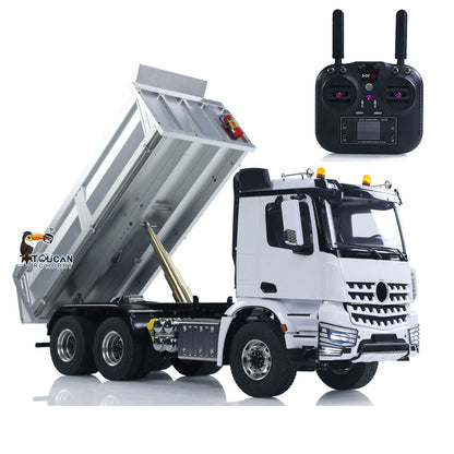 In Stock MD 1/14 6*6 Metal RC Hydraulic Dumper Truck 3348 2025Type 6WD Radio Controlled Tipper Lorry Car Model Metal Chassis 2Speed Gearbox Light Sound ESC Motor