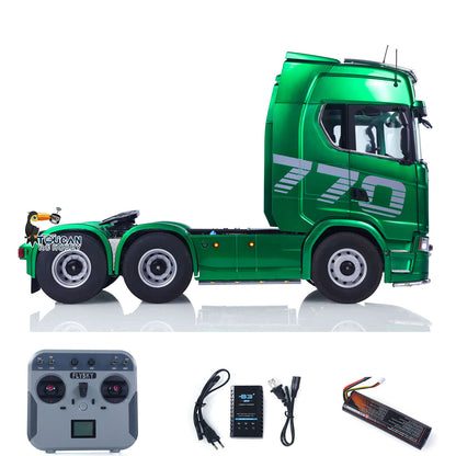US Stock 1/14 KABOLITE RC Tractor Truck SC 770S 100 6X6 2Speed Romote Control Vehicle Axle Locks Metal Chassis Rail Openable Door RTR
