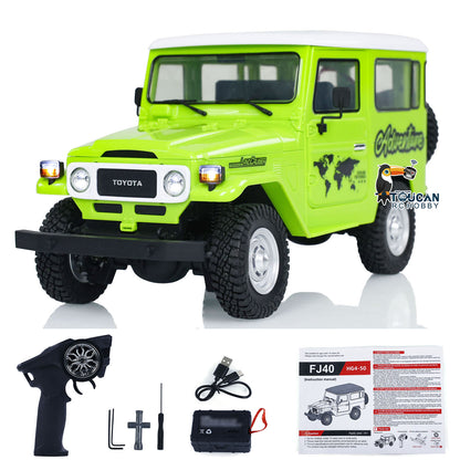 In Stock 1/16 Scale HG 4x4 RC Off-road Vehicle FJ40 Electric Remote Control Crawler Car Painted Assembled Simulation Hobby
