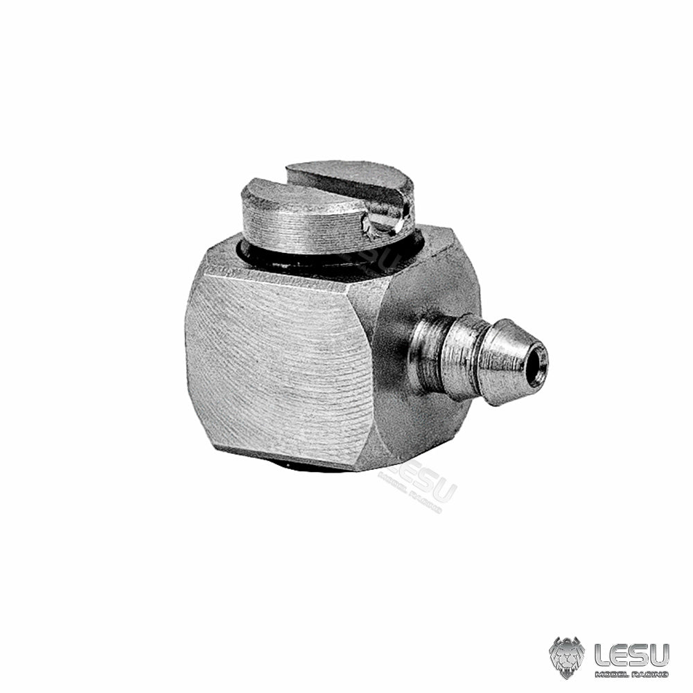 LESU Metal Straight/Curved M3 M2 Nozzle M3 Oil Nozzle Plug for 1/14 RC Hydraulic Construction Vehicle Dumper Truck DIY Model