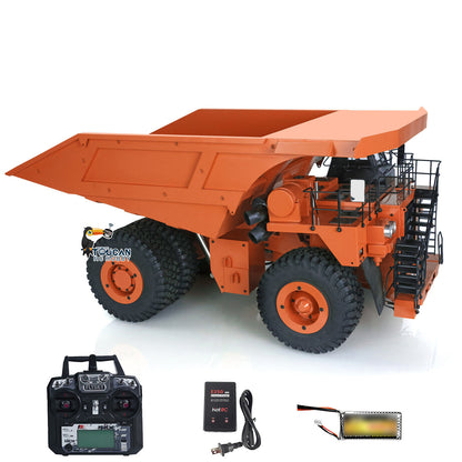Metal 1/20 RC Hydraulic Mine Truck 793D Heavy Duty Remote Control Dumper RTR 2Speed Gearbox Flysky I6X Radio Light System