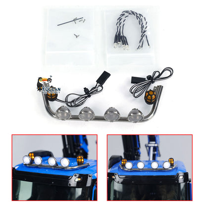 Toucanhobby Spotlight with Rotating Lights Decorative Air Conditioner for K3363 Low-top 1/14 RC Tractor Truck Radio Control Dumper DIY for Enthusiast