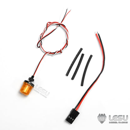 TOUCAN RC HOBBY LESU Universal Spare Part Rotating Warning Light DIY Suitable for RC Tractor Truck Radio Controlled Dumper Trailer Cars