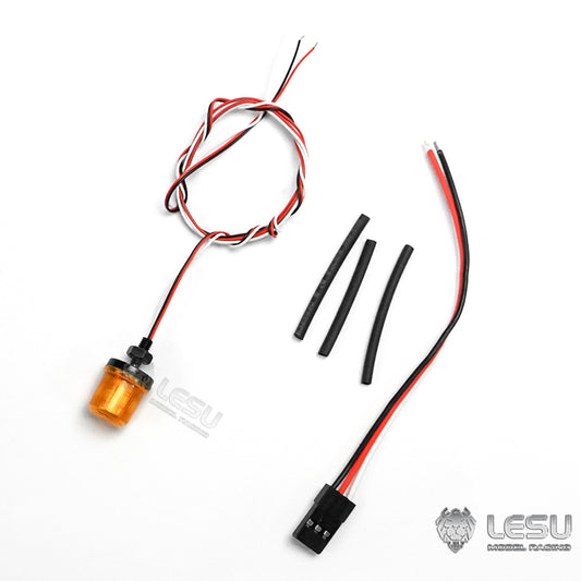 TOUCAN RC HOBBY LESU Universal Spare Part Rotating Warning Light DIY Suitable for RC Tractor Truck Radio Controlled Dumper Trailer Cars
