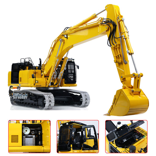 LESU Aoue PC500 1/14 Metal RC Hydraulic Tracked Excavator PNP/RTR B0019 7Ways Valve 3-4MAP Pump Light System for Construction Vehicle Collectors