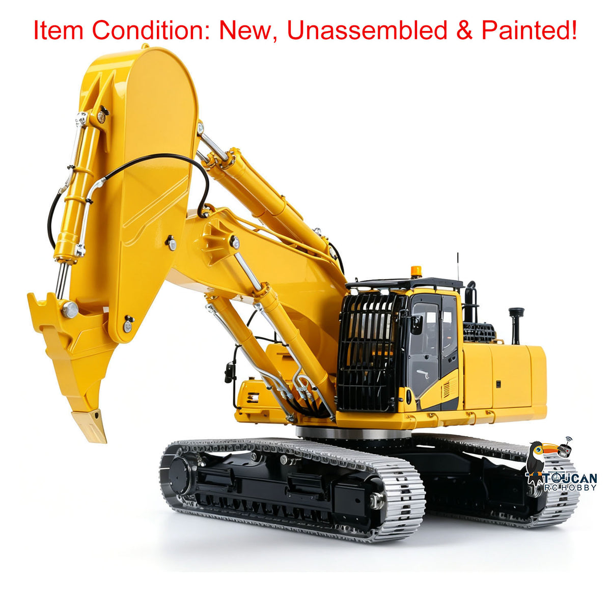 In Stock TOUCAN RC HOBBY LESU PC500 B0020 1/14 Metal KIT RC Hydraulic Excavator Model 3-Way Valve Light System Brushless Motor Metal Tracks for Digger Builders