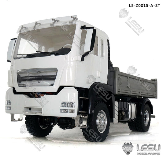 LESU 1/14 6x6 Metal TGS Dumper A/B Truck Model Light Sound Hydrualic System Motor Light Sound Opitonal Versions