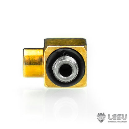 LESU Metal Breather/Nozzle Plug M5 Brass/Steel Nozzle for 1/14 1/12 RC Hydraulic Dump Truck Remote Control Car Construction Vehicles Excavator Loader Forklift Bulldozer DIY Model