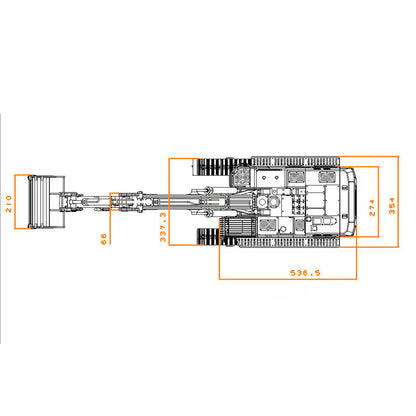 Toucan 395F 1/12 Metal RC Hydraulic Excavator RTR Dual Pump System 6CH Valve 2830 Brushless Drive Motors Smoke Sound Light for Hobby Collectors