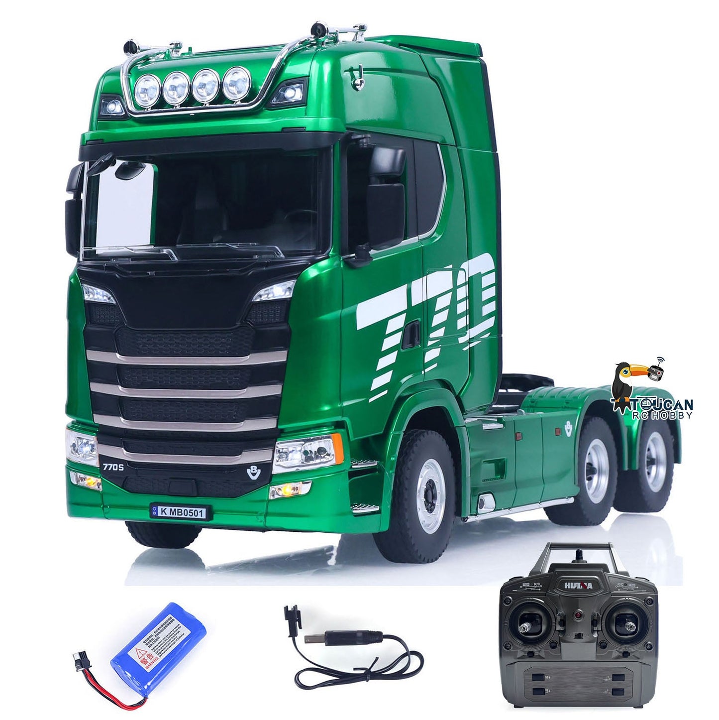 Fast Free Shipping for EU HUINA 1/18 Remote Control Tractor Truck SC 770S 1501 6X4 Plastic RC Lorry Car Lights Sound System Assembled Finished Model