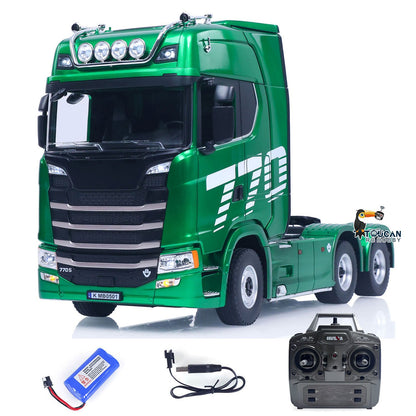 Fast Free Shipping for EU HUINA 1/18 Remote Control Tractor Truck SC 770S 1501 6X4 Plastic RC Lorry Car Lights Sound System Assembled Finished Model